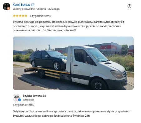opinia google szybka laweta kamil bardas