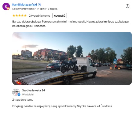 opinia google szybka laweta kamil małaczyński