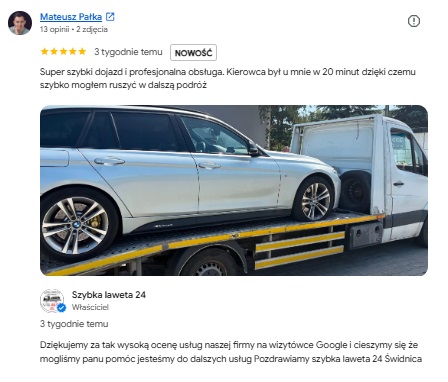 opinia google szybka laweta mateusz pałka