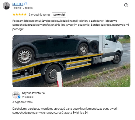 opinia google szybka laweta serhii z
